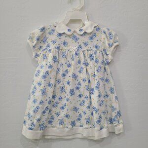 Baby Dress & Bloomers Set Blue Floral Summer Outfit 9M 2pc – Nwt